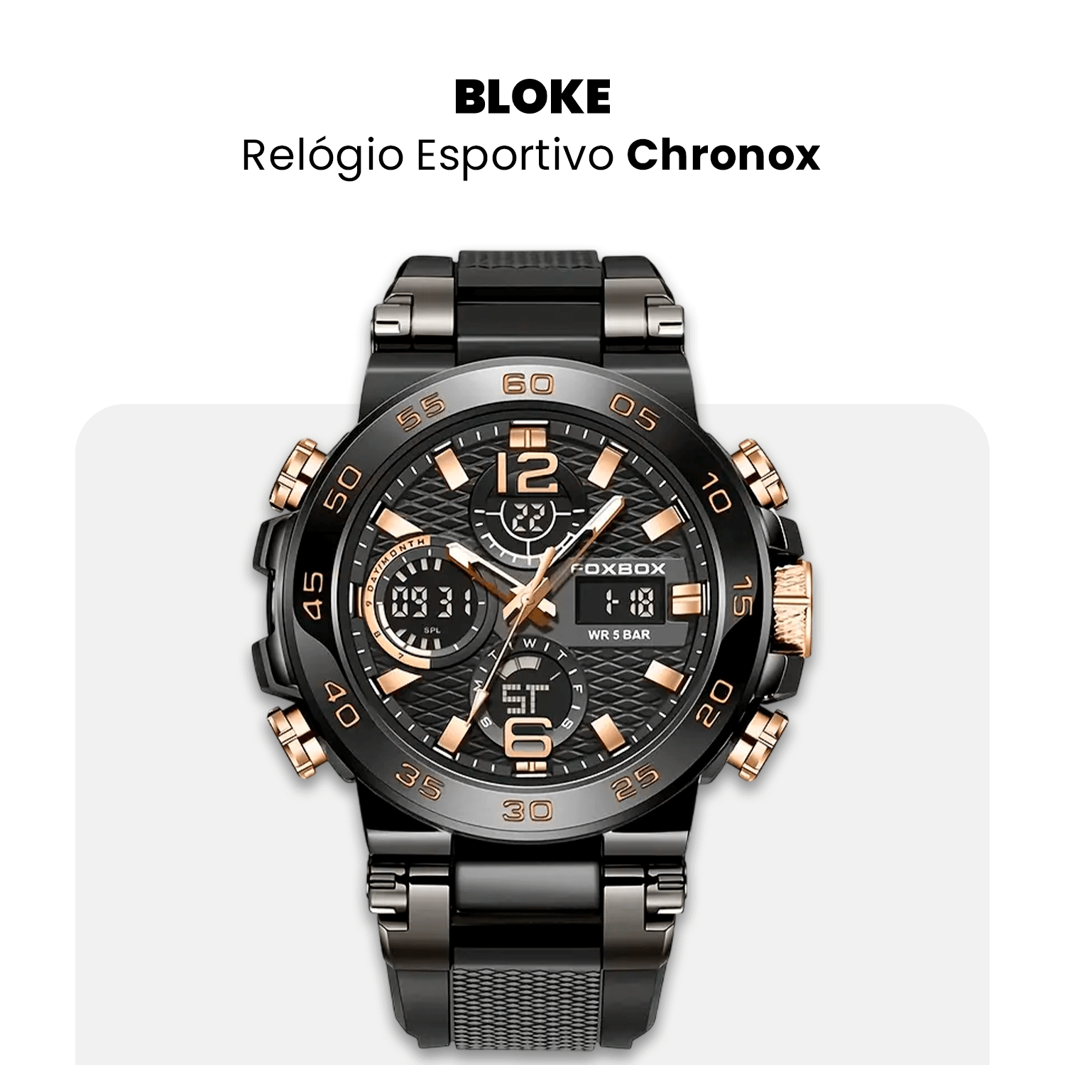 Relógio Esportivo Masculino Chronox - Compre 1 Leve 2