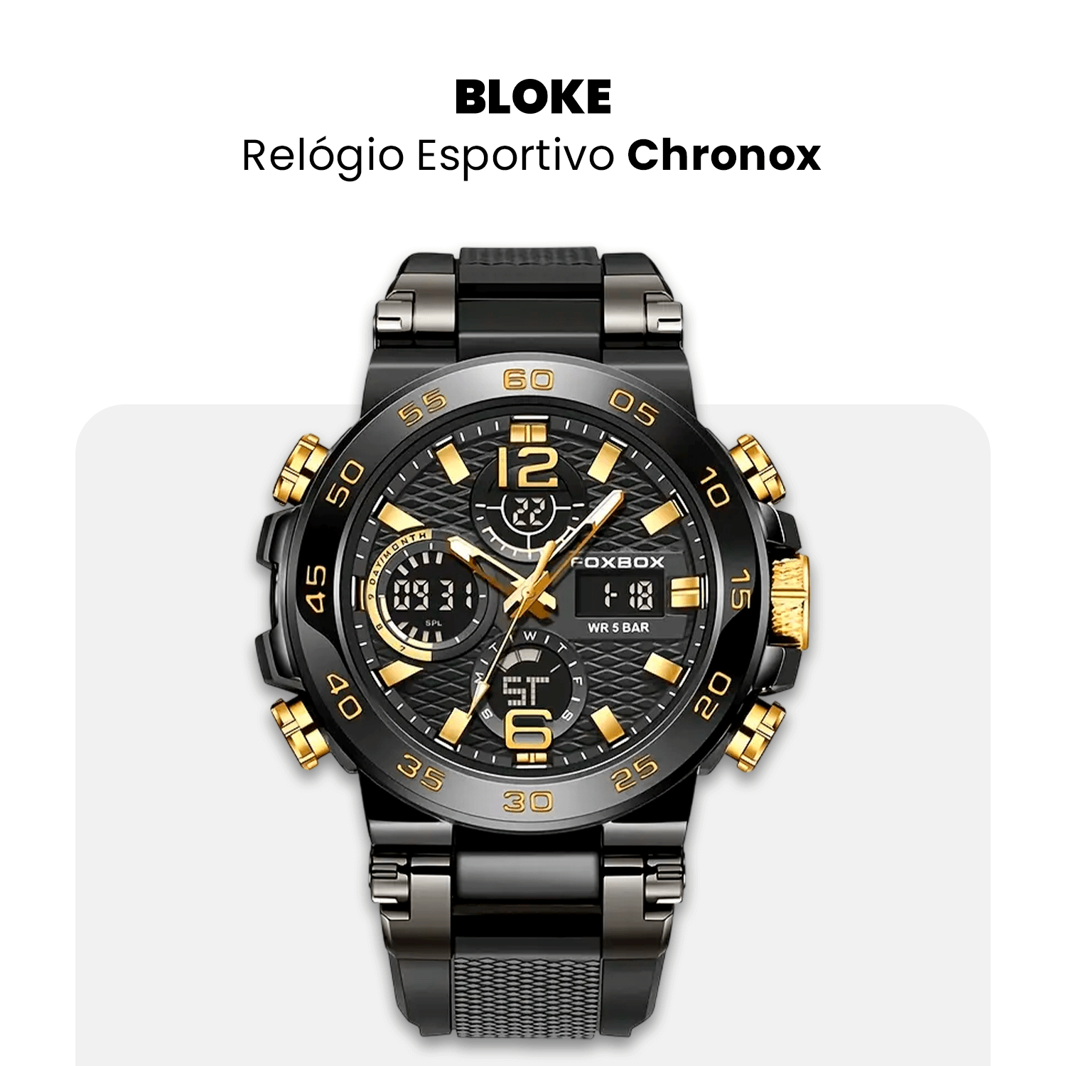 Relógio Esportivo Masculino Chronox - Compre 1 Leve 2
