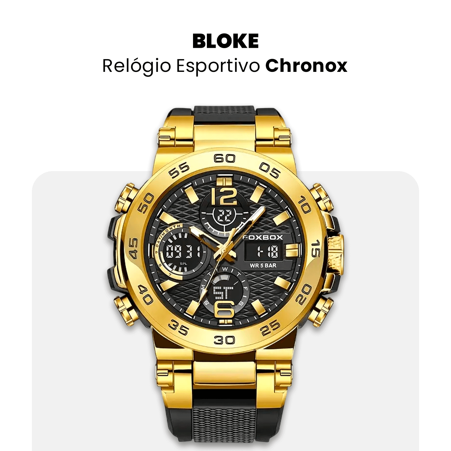 Relógio Esportivo Masculino Chronox - Compre 1 Leve 2