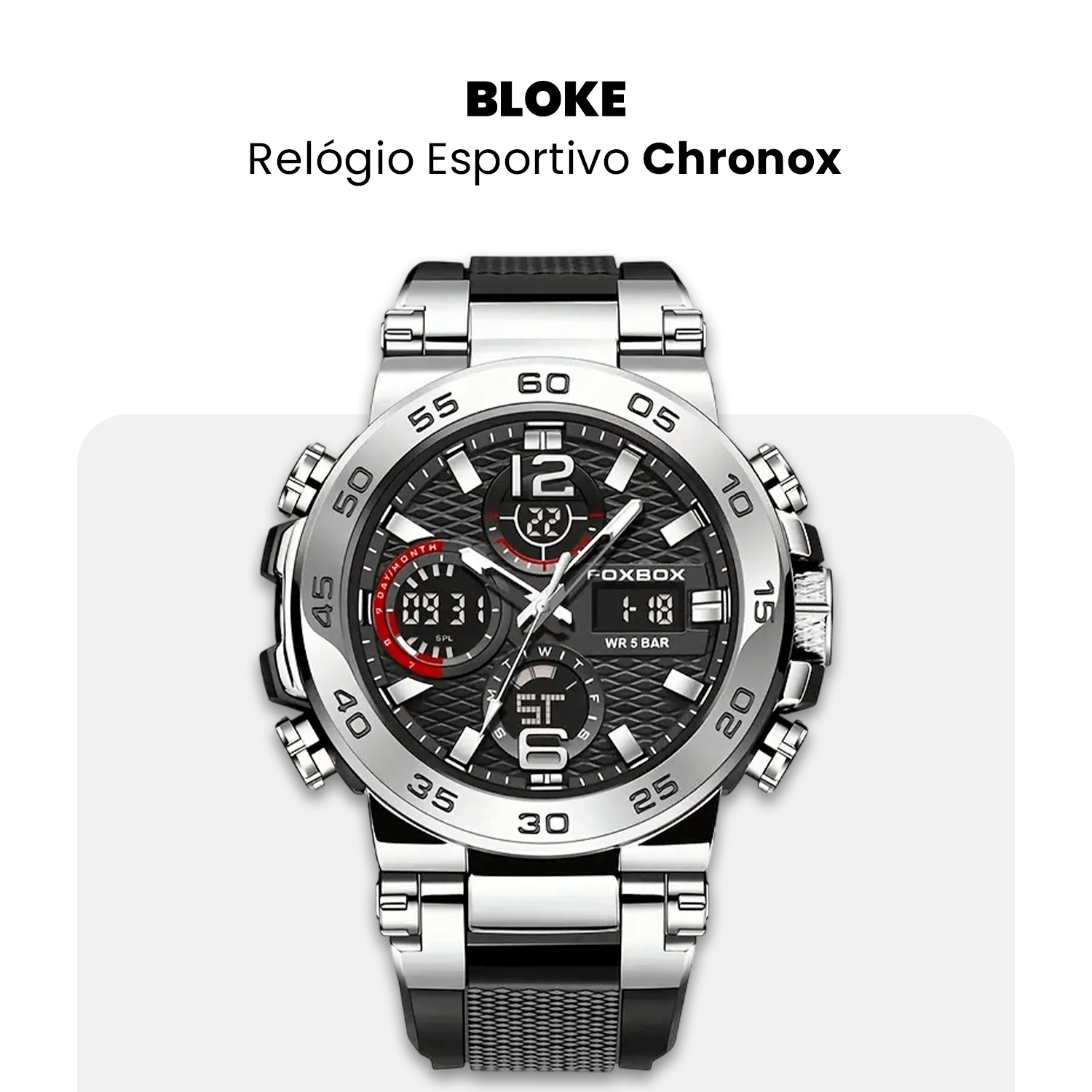 Relógio Esportivo Masculino Chronox - Compre 1 Leve 2