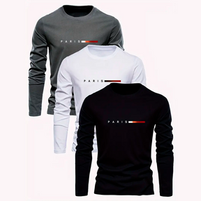KIT de 3 Camisas Manga Longa PARIS™